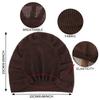 Elastic Hood Solid Color Postpartum Hat Comfortable Crinkle Hijab Turban  Summer