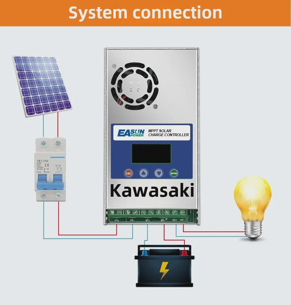 Контроллер заряда солнечных батарей MPPT-6048, 12 В/24 В/36 В/48 В, 60 А