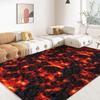3D Volcano Lava Magma Area Rug Large Red Carpet for Living Room Bedroom Sofa Home Decor Kids Game Play Non-slip Floor Mat