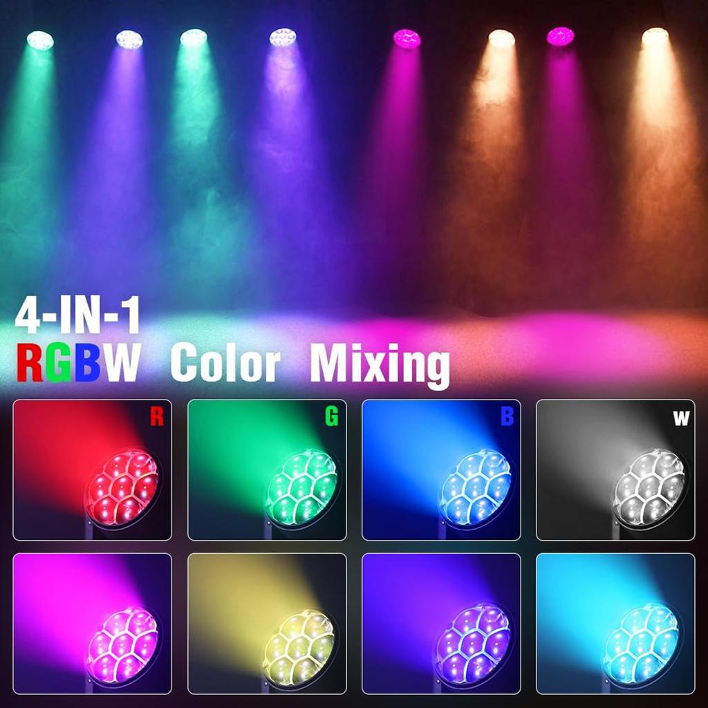 European Warehouse LED 7x40w Wash Zoom Beam Moving Head Light 4in1 RGBW Professional DMX512 Stage Effect Light for Disco DJ
