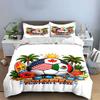 Flags, football, palm trees. Bedding sets Duvet cover sets Duvet covers Pillowcases(1 * Duvet Cover 2 * Pillowcases, without duvet insert)