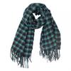 Шаль Шарф Женская толстая маленькая шаль в клетку с кисточками