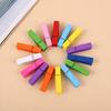 100Pcs Colored Clothes Pins Wooden Clothespins Smooth Edge Burr Free Strong Grip Heavy Duty Clothing Pins DIY Crafts Photo Clips