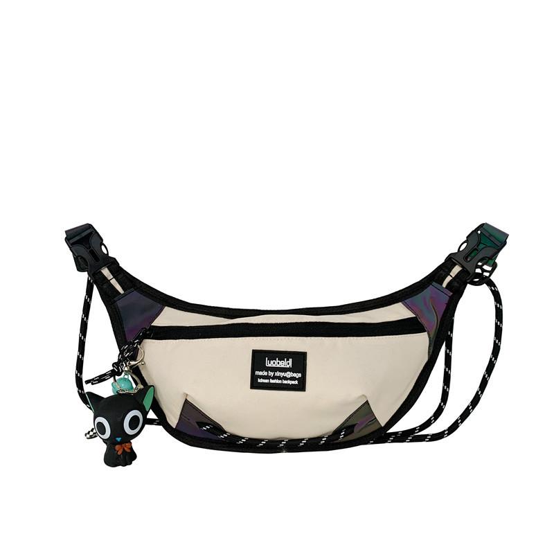 Fashion New Sports Breast Bag Fashion Men's Street Trend Messenger Bag, Mobile Phone Bag Harajuku Student Shoulder Bag