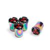 cxjvah1 Colorful Car Wheel Valve Caps Air Covers for Mitsubishi Ralliart Lancer ASX Colt Pajero Outlander Eclipse Delica EVO Colt