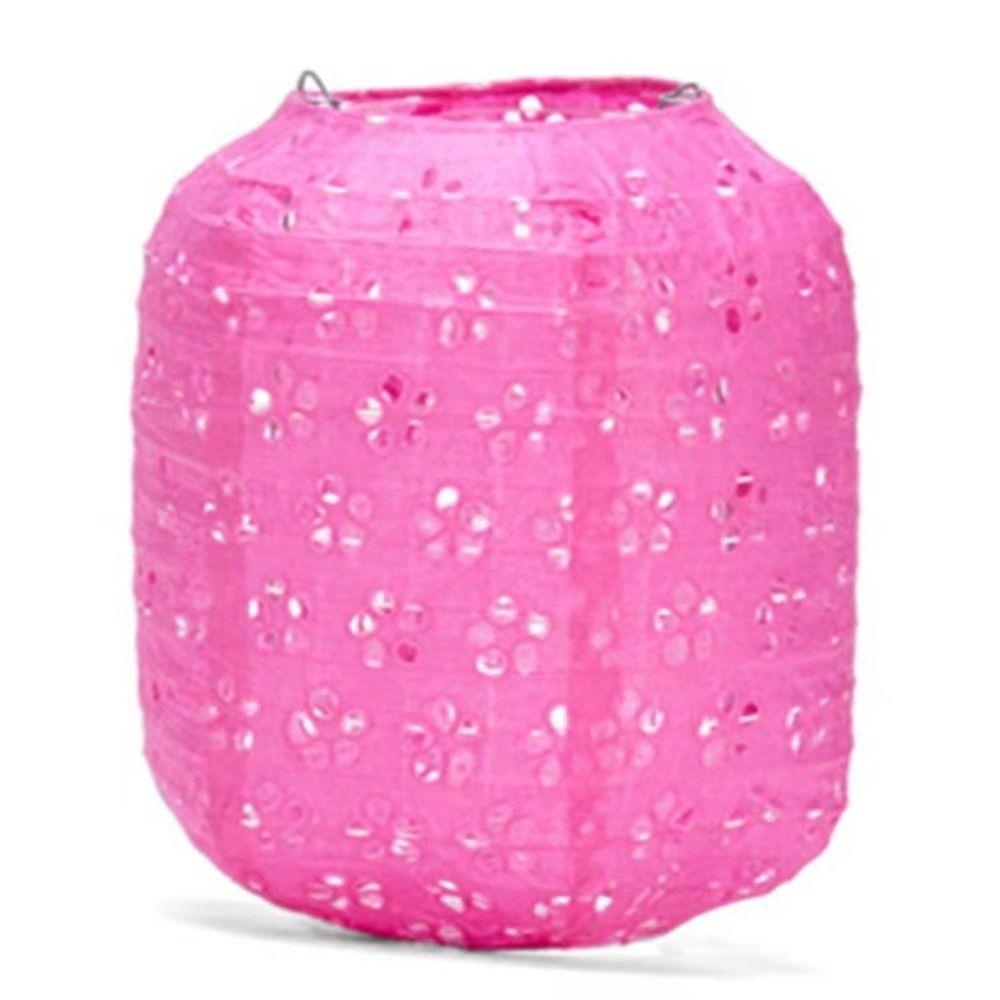 Cylindrical Hanging Lampion Colored Hollow Lantern Festival Lantern Paper Lantern Mid-autumn