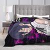 Anime Chainsaw Reze Super Warm Blanket  Travel Plush Bedding Throws Novelty Couch Chair Flannel Bedspread Sofa Bed Cover