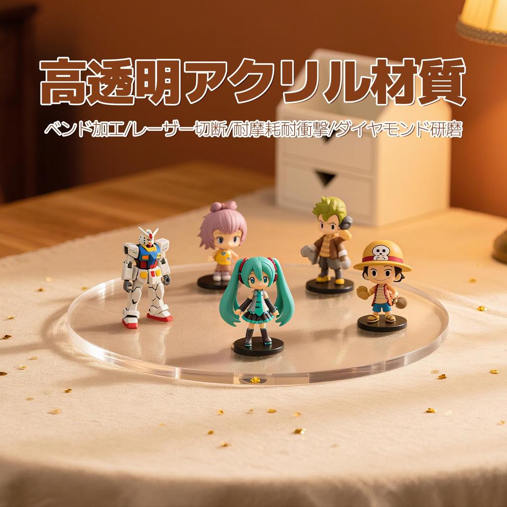 Ziyue 6-компонентная акриловая подставка-дисплей, диаметр 150 мм x толщина 5 мм, круглая акриловая подставка, прозрачная основа для дисплея