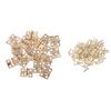 20Pcs Cabinet Door Hinges Brass Plated Mini Hinge Small Decorative Jewelry