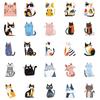 50 PCS Cartoon Cat Waterproof Stickers DIY Refrigerator Notebook Notebook Notebook Computer Water Cup Luggage Decoration