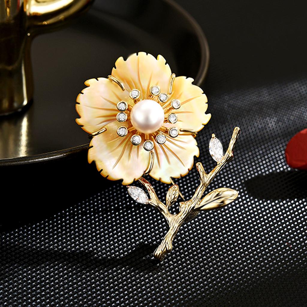 Senior Brooches Flower Leaf Brooch Pins for Women Suit Pendant  Fashion Brooches Jewelry
