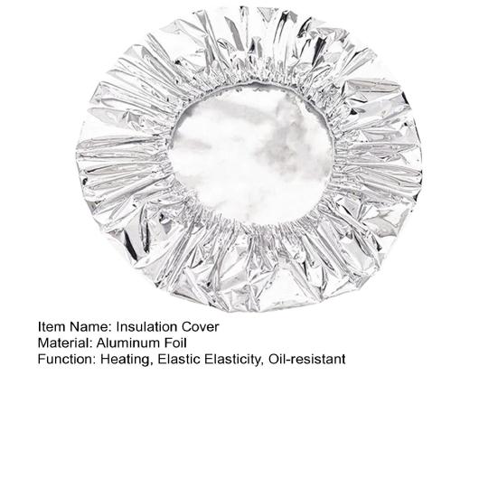 30/50Pcs Repeatable Aluminum Foil Insulation Cover Elastic Heat-Resistant Food Covers for Kitchen