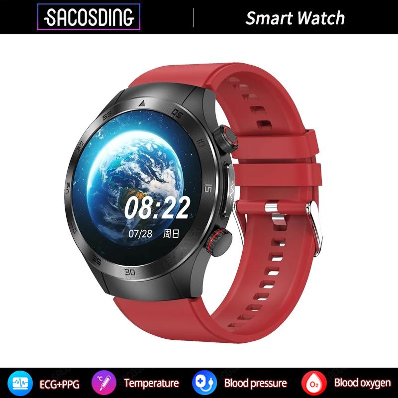 SACOSDING New 1.43 Inch AMOLED Screen Smart Watch 2024 Bluetooth Call Watches For Women Health Monitor Sport Fitness Women Smartwatch