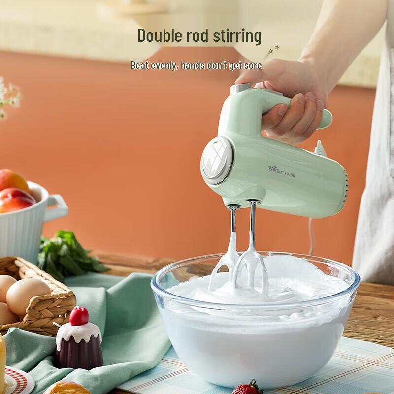 Bear Mini Electric Hand Mixer with Storage CN plug (adapter included)
