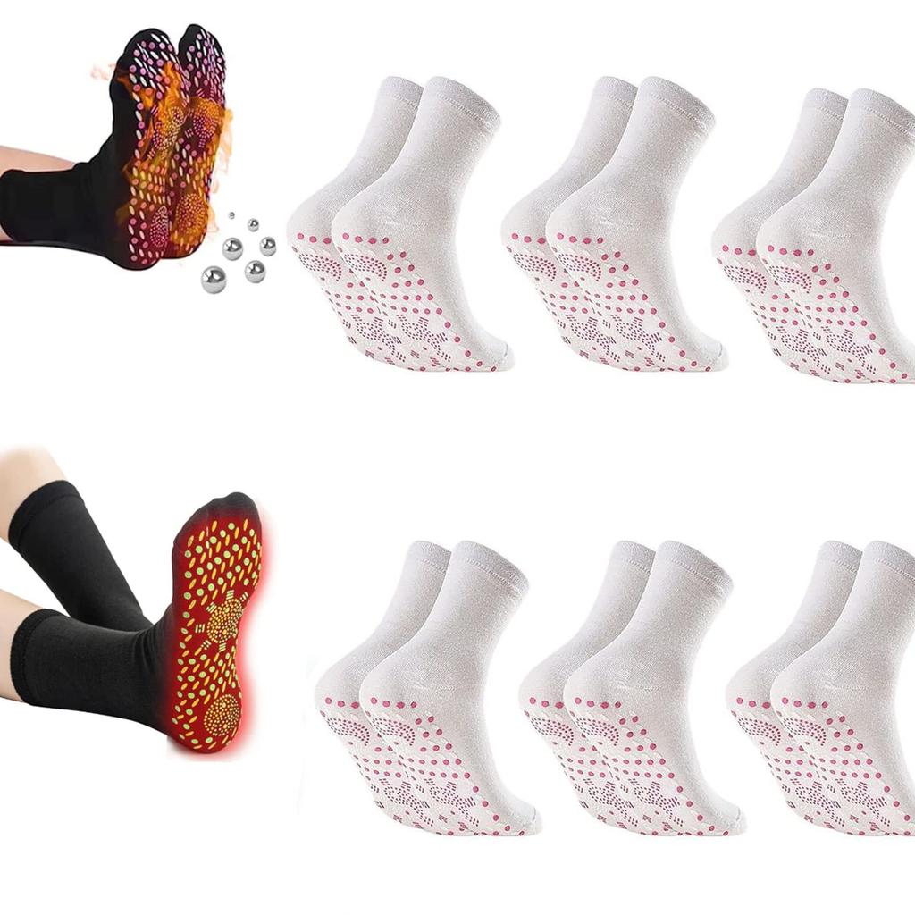 6 пар самонагревающихся носков. Зимние обогревающие носки. Теплые зимние носки.