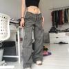 Women's Street Cool Vintage Low Waisted Spice Girl Loose Jeans