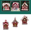 3/5 шт. Подвеска Рождественский домик из мягкой глины Рождественский коттедж Настольное украшение