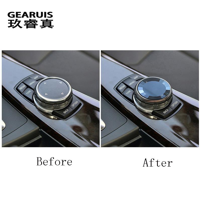 Автомобильный центр управления кристалл мультимедийной кнопки переключатель ручка наклейка для BMW 3 4 5 6 7 серии GT F34 F30 f10 f18 f11 f12 f13 f01