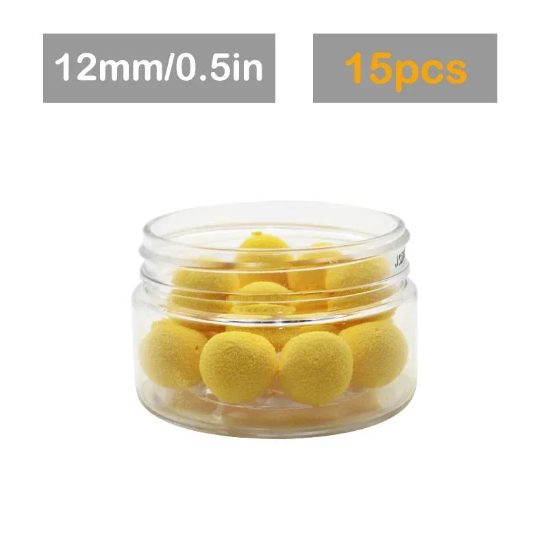 15x карповых рыболовных принадлежностей 12 мм/14 мм всплывающие пенопластовые бойлы приманки для карповой оснастки чод-зиг-риг метод кормушки рыболовные снасти