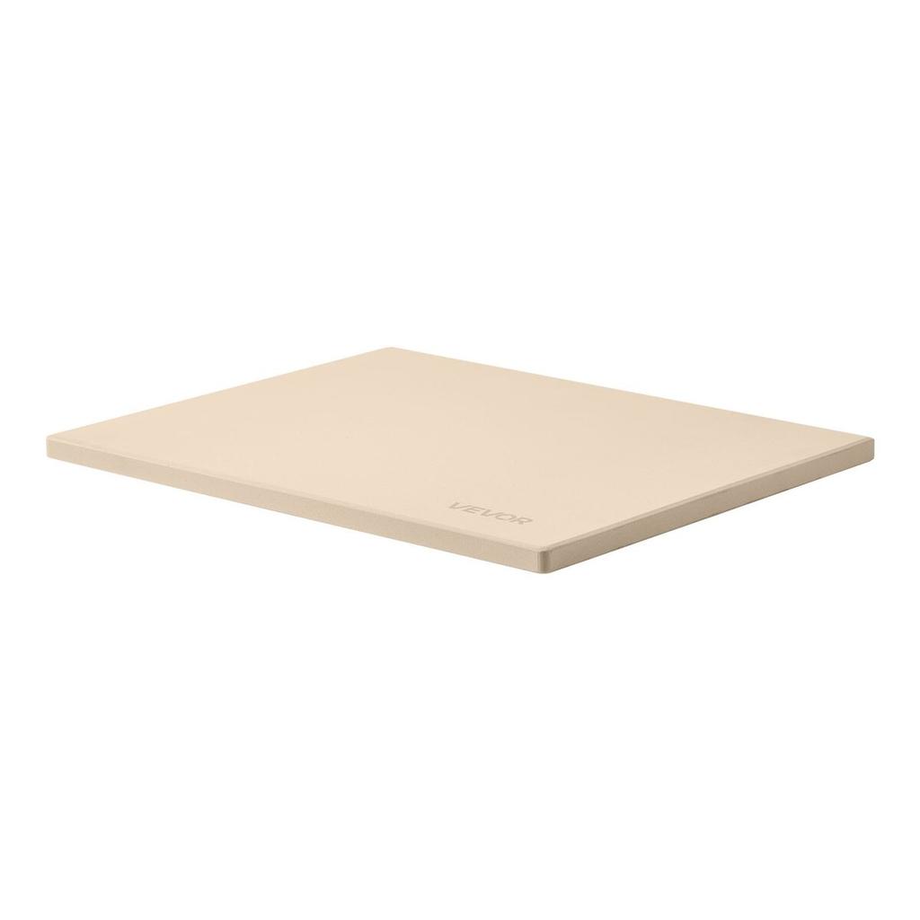 Pizza Stone, 38 x 30 cm Rectangular Cordierite Pizza Stone, Extra Large Baking-Stone with Scraper, 15 mm Thick Heat-Resistant Cordierite, for Kitchen