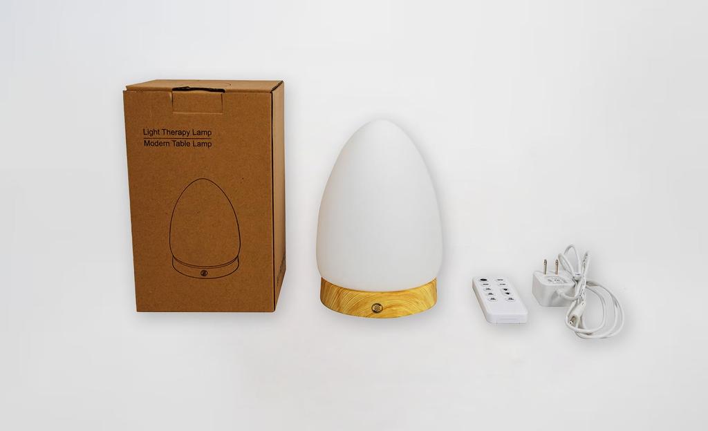 Лампа 2-в-1 10 000 люкс Яркий свет и 670 нм Красный свет Терапия, Без УФ, Сенсорное и Пульт ДУ, 5 Настроек Яркости и 4 Переключения Цвета, Красная лампа,