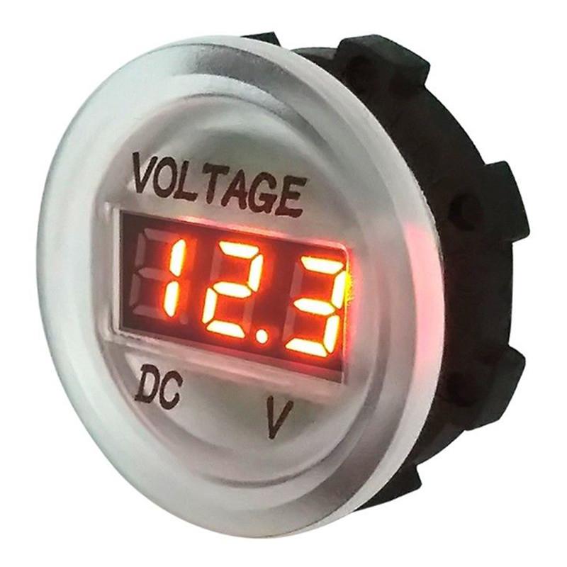 DC 5V-48V цифровой измеритель напряжения автомобильный мотоцикл вольтметр тестер напряжения для автомобиля авто мотоцикла квадроцикла лодки 12V 24V 36V водонепроницаемый