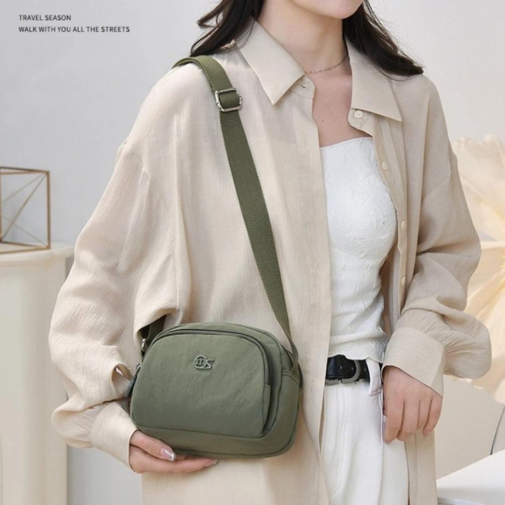 Новая сумка через плечо с длинным ремешком, универсальная, легкая, с множеством карманов, стильная сумка-мессенджер для девочек и женщин