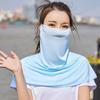 Quick Drying Ice Silk Sun Hat Anti-UV Sunscreen Hat Fashion Sunscreen Face Cover  Face Coverage