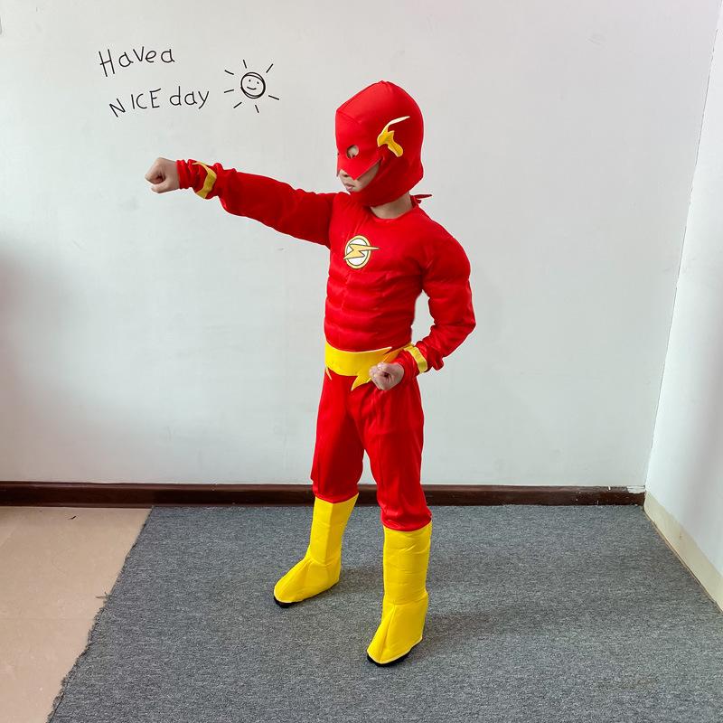 Children’s Muscle Suit The Flash Anime Cosplay Costume