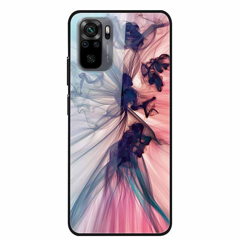 Закаленное Стекло Чехол для Redmi Note 10 Pro Чехол Жесткий Чехол для Xiaomi Redmi Note10 5G Чехол для Телефона Note10 Pro Fundas Бампер из ТПУ