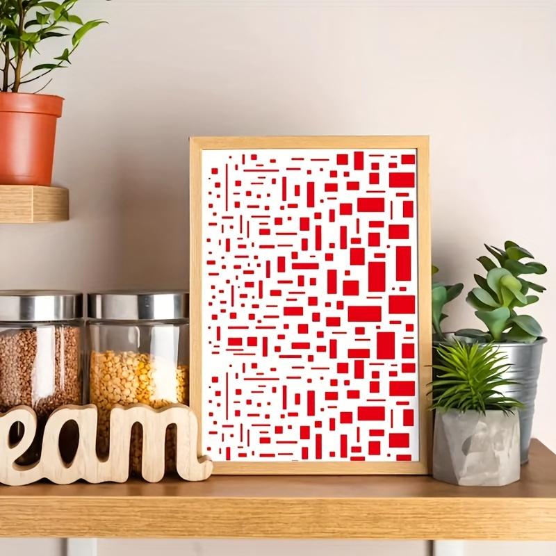 16 шт. 6x6" многоразовых трафаретов в стиле кубизма для поделок и искусства - универсальные. Прочные для смешанной техники на дереве, холсте, стенах