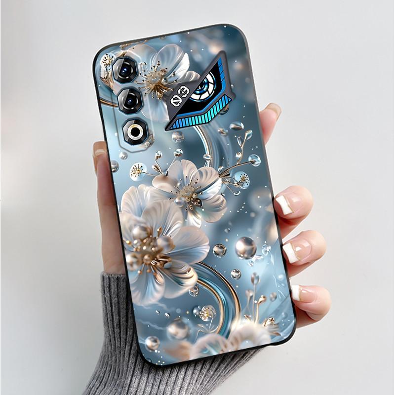 For ZTE Nubia Neo 3 Neo3 GT 5G Case Z2465N Shockproof Silicone TPU Butterfly Flower Back Cover For Nubia Neo 3GT Soft Phone Case