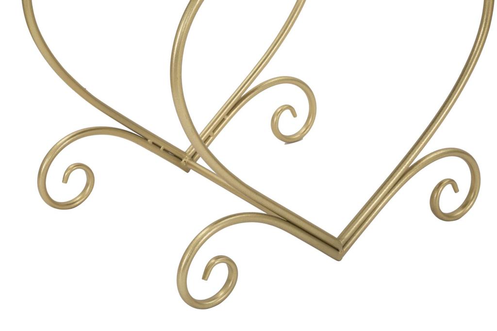 Stool Heart Crema Cm 50X37,5X51,5