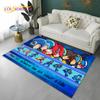Megaman Cartoon Rockman Retro Games Carpet Rug for Home Living Room Bedroom Sofa Doormat Decor,Child Area Rug Non-slip Floor Mat