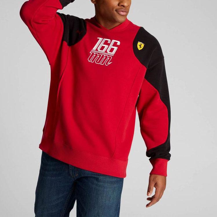 Puma Толстовка унисекс Ferrari Racing Series Race Statement Sweat Crew с буквенным принтом Racing-Red 538108-02
