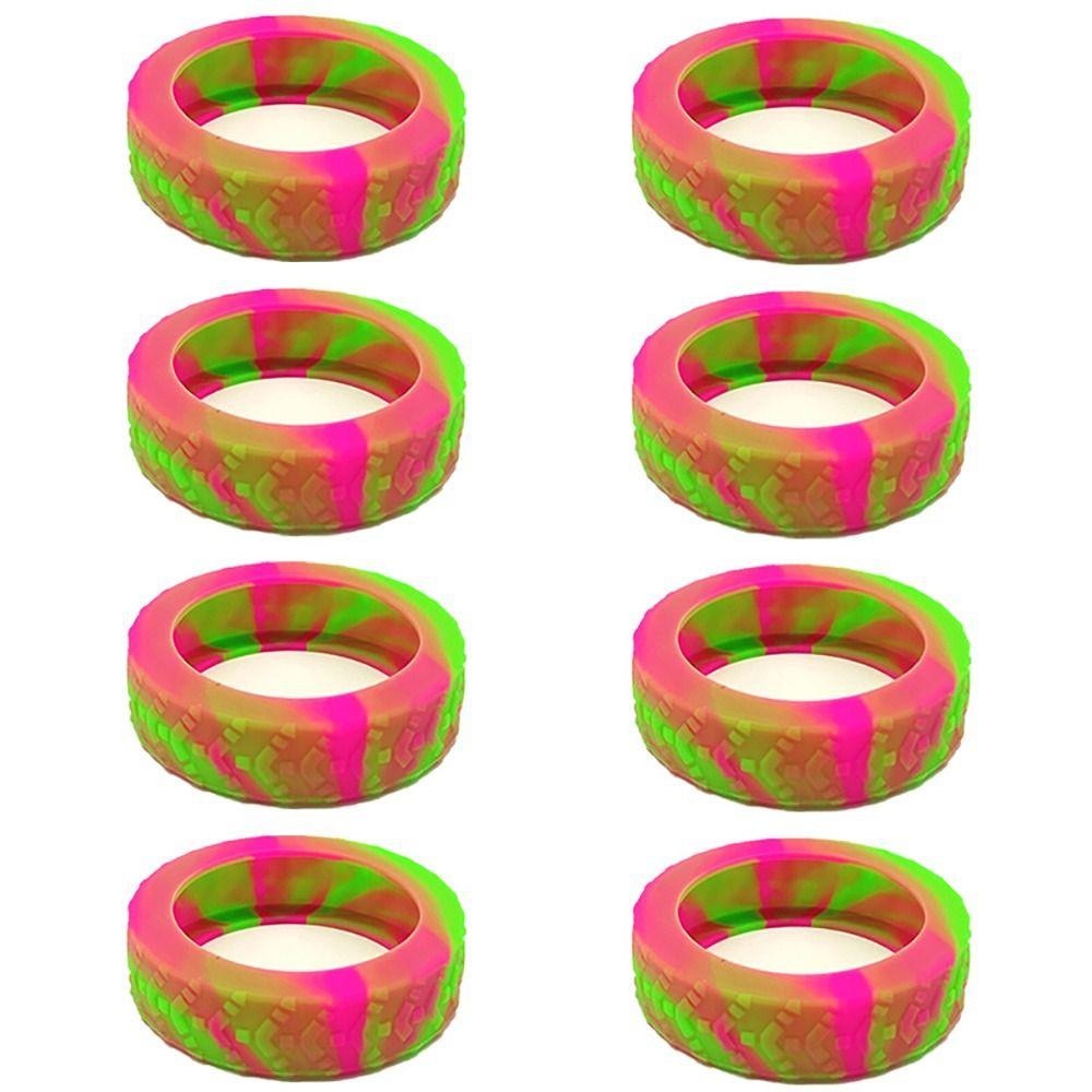 8PCS/Set Silicone Suitcase Wheels Protection Cover Trolley Box Casters Cover Luggage