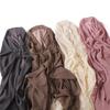 Solid Pearl Chiffon Scarf, Base Cap, & Magnetic Buckle Set
