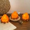 Flame Simulation Flame Night Light Battery Operated Night Lamps  Home Tabletop Ornament