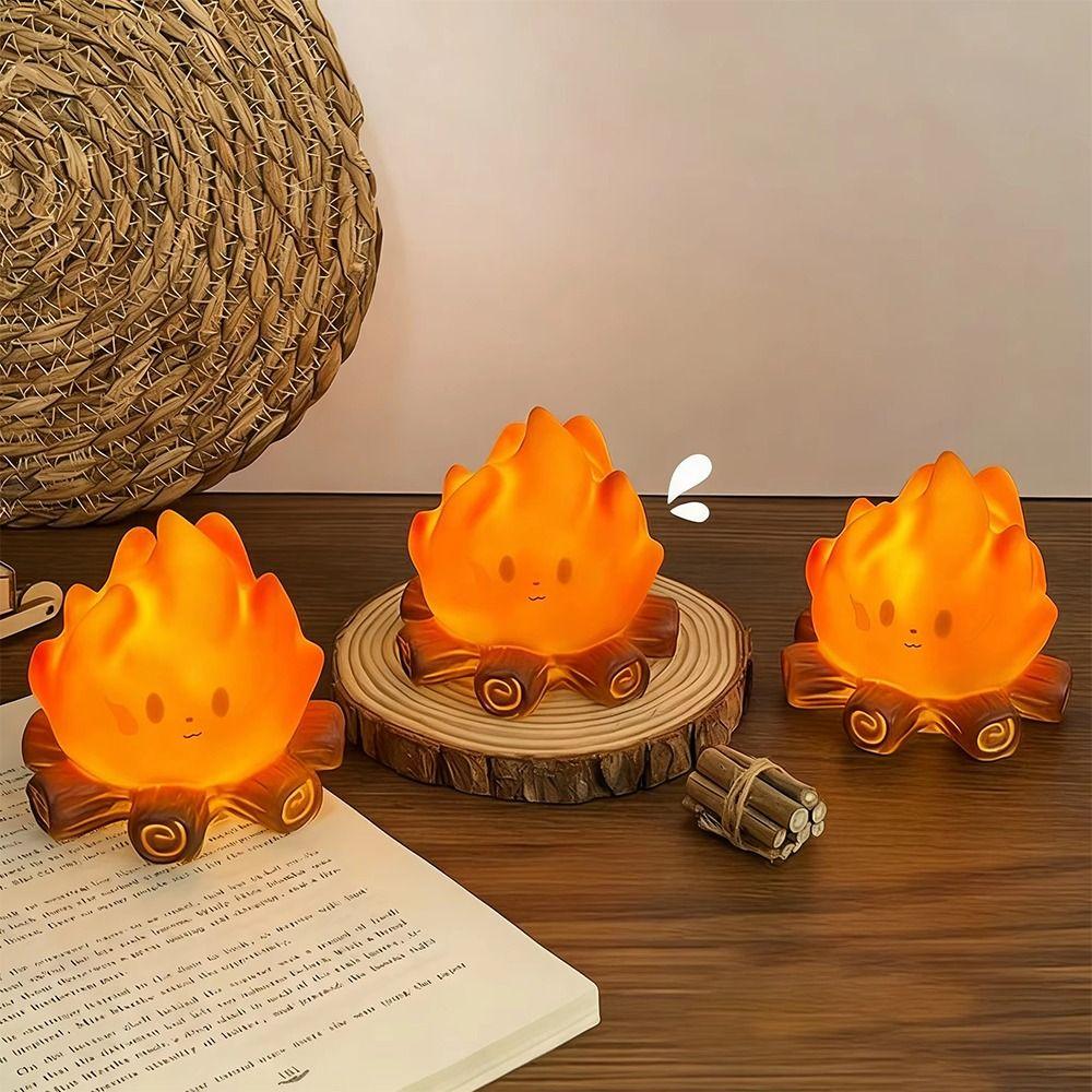 Flame Simulation Flame Night Light Battery Operated Night Lamps  Home Tabletop Ornament