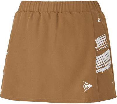 Dunlop Теннис Мягкий Бадминтон Игровой Размер L Одежда, Теннис, Юбка, DAK2493W, 2024FW, Коричневый,