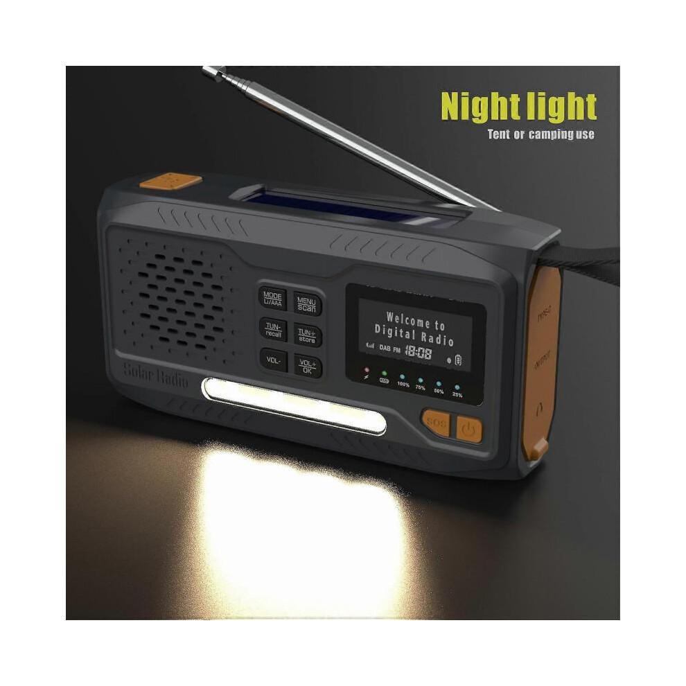 WR-6B Наружный DAB Радио Динамик Power Bank На Солнечной Батарее Ручная Динамо-машина Аварийное Радио