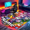 Custom Name Personalized Among Us Print Carpet, Versatile Home Decor Rug, for Playroom, Apartment, Balcony, Entryway, Hallway Gift