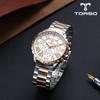 T501M Hyperion Multi Diamond Watch Мужские металлические часы (кожаный ремешок в комплекте)