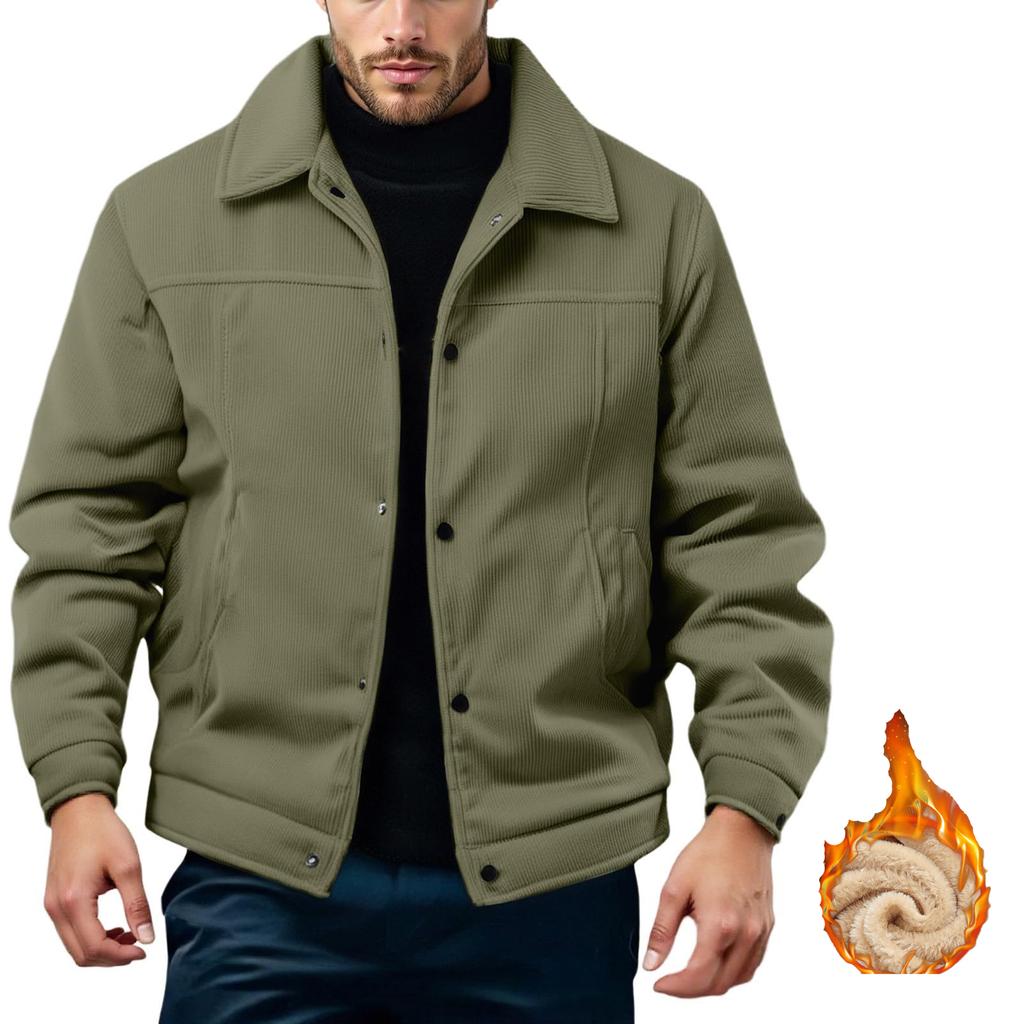 Мужской Повседневный Модный Комфортный Куртка Пальто с отложным воротником
