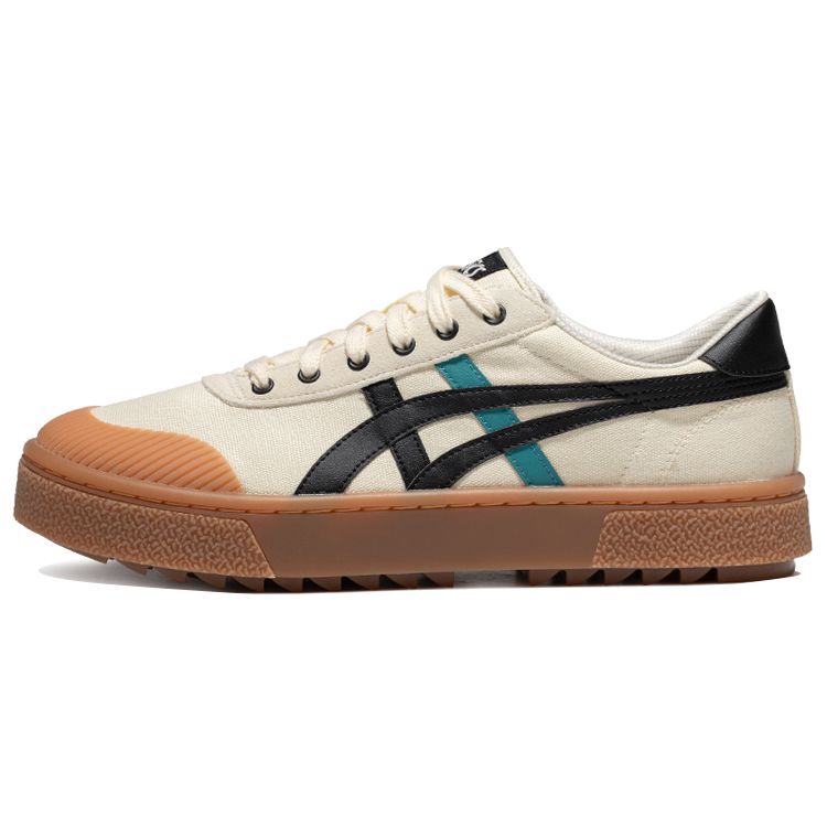 Asics Gel-Court Trail Retro Casual Low-Top Sneakers Unisex Sneakers Beige Black 1203A146-750