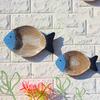 1PC Versatile Hanging Hotel Three-dimensional Home 3D Wooden Fish Coastal Vibes Colorful Rustic Multiple Options Available
