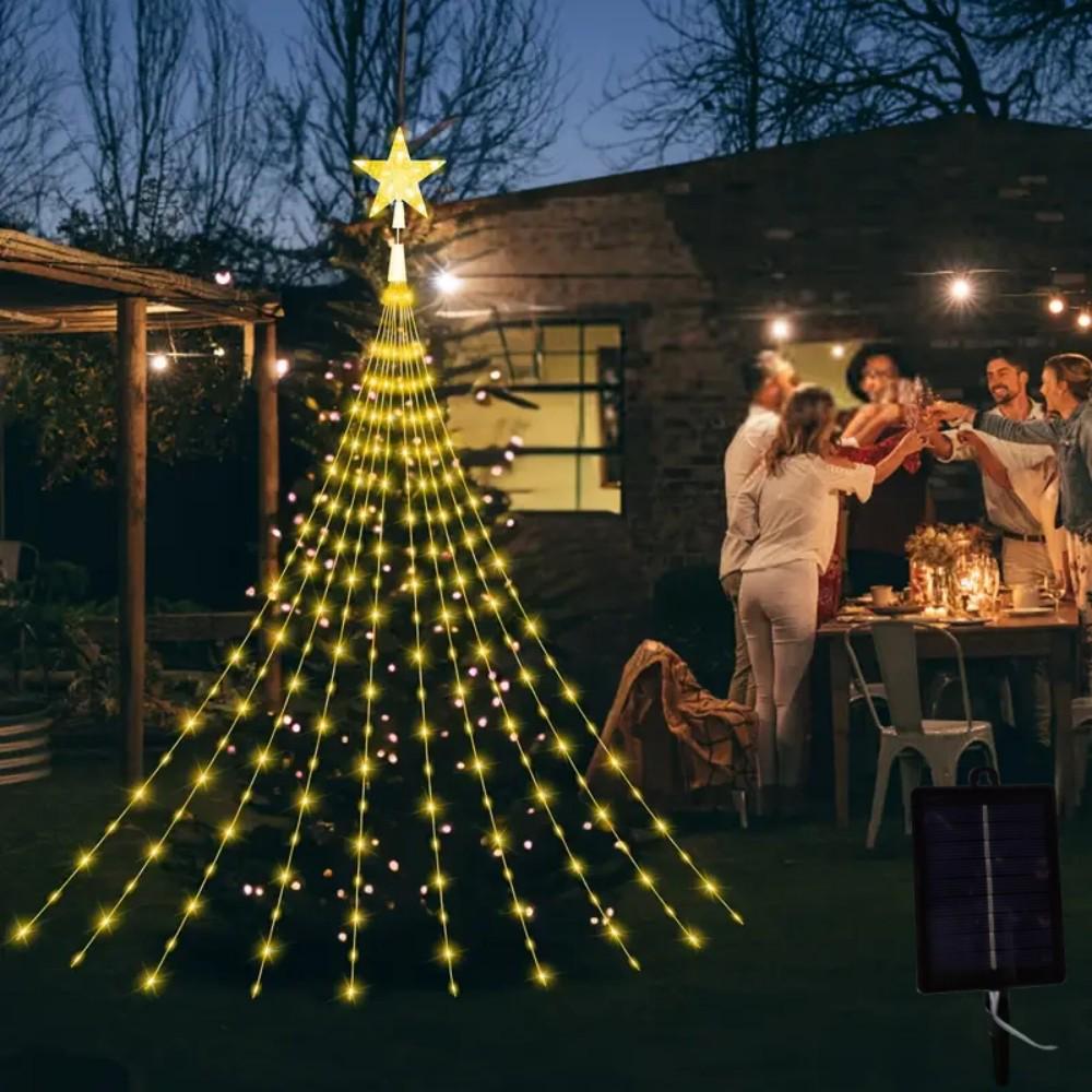 Медные USB гирлянды «Падающая звезда» для рождественского украшения на улице