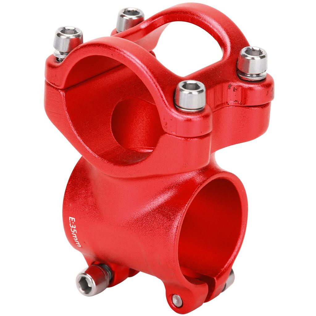 LUNJE 31.8x35mm Bike Handlebar Short Stem Riser Aluminum Alloy Hollow Stem