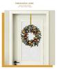 Golden Wrought Iron Christmas Wreath and Stocking Hook