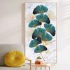 Green Golden Plant Leaf Abstract Poster Nordic Canvas Print Wall Art Painting Modern Picture Living Room Entrance Decoration